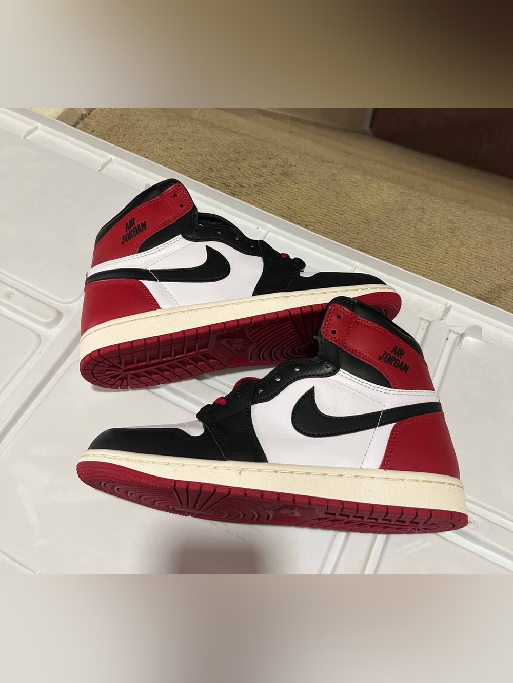 Nike Air Jordan 1 High OG Black Toe Reimagined DZ5485-106 New No Original Box
